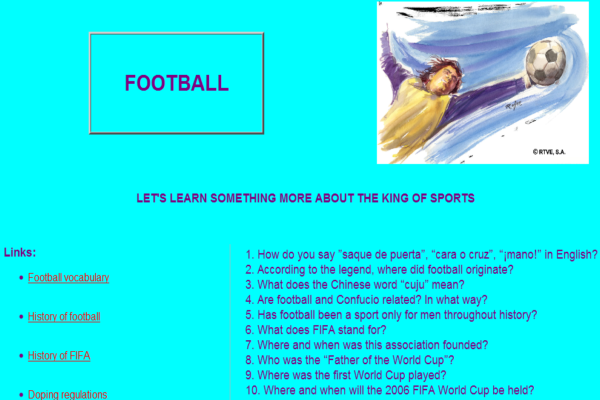 Treasure hunt: Football | Recurso educativo 33619