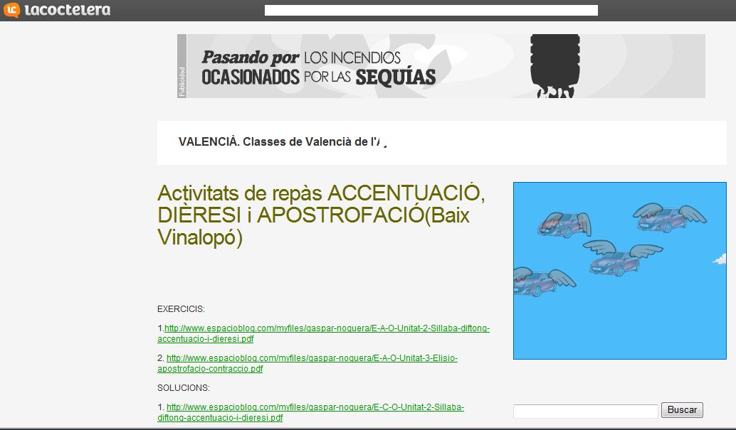 Activitats de repàs de l'accentuació, dièresi i apostrofació | Recurso educativo 36823