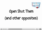 Song: Open shut them | Recurso educativo 38383