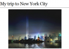Webquest: My trip to New York city | Recurso educativo 43095