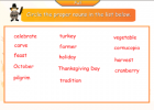 Thanksgiving day word fun | Recurso educativo 47455