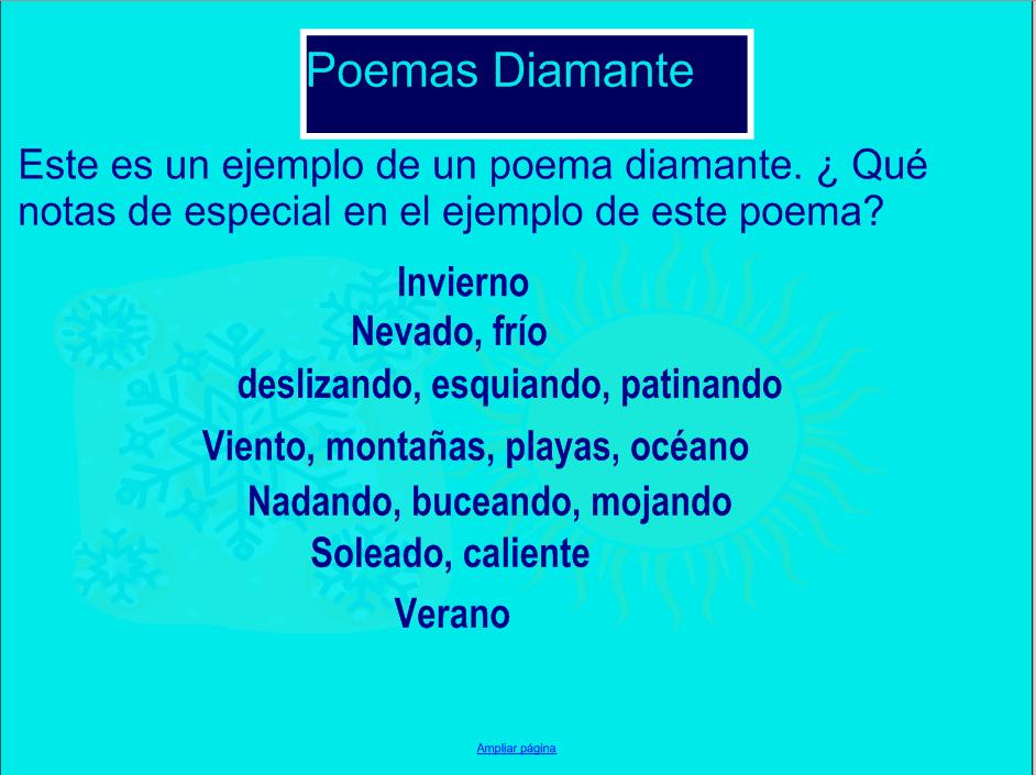 Poemas Diamante | Recurso educativo 48839