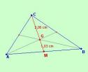 Triángulos: medianas y baricentro | Recurso educativo 1860