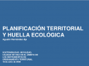 Planificación territorial y huella ecológica | Recurso educativo 19150