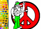¡A Colorear!: Músico hippy | Recurso educativo 29248