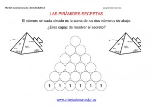 Matemáticas de Primaria: Pirámides secretas 6 alturas sumas. | Orientacion Andujar | Recurso educativo 90381