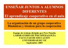 EL APRENDIZAJE COOPERATIVO EN EL AULA | Recurso educativo 99089
