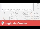 Sistemas de ecuaciones lineales: regla de Cramer | Recurso educativo 109488