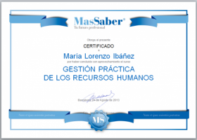 Curso de Gestión práctica de los Recursos Humanos | MasSaber | Recurso educativo 114067