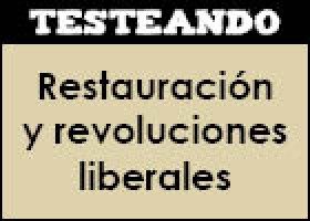 Restauración y revoluciones liberales | Recurso educativo 48022