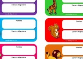 Modelos de etiquetas escolares para descargar - Familia y Cole | Recurso educativo 682032