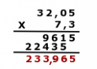 Multiplicació de nombres decimals | Recurso educativo 729825