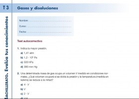 Evalúa tus conocimientos. 3. Gases y disoluciones | Recurso educativo 724599