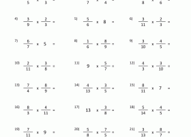 Full de multiplicacions amb fraccions | Recurso educativo 738604