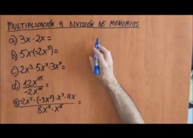 Multiplicación y división de monomios | Recurso educativo 748045