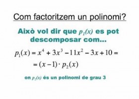 Factorització de polinomis | Recurso educativo 753540