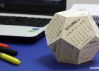 Calendario 3D 2017 (dodecaedro recortar y pegar) | Recurso educativo 758508