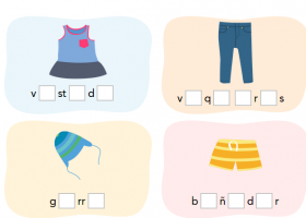 Vocabulario sobre el cuerpo y la ropa | Recurso educativo 769834