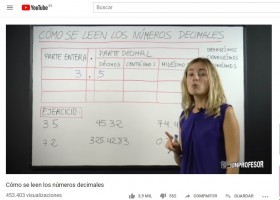 Cómo se leen los números decimales | Recurso educativo 774965