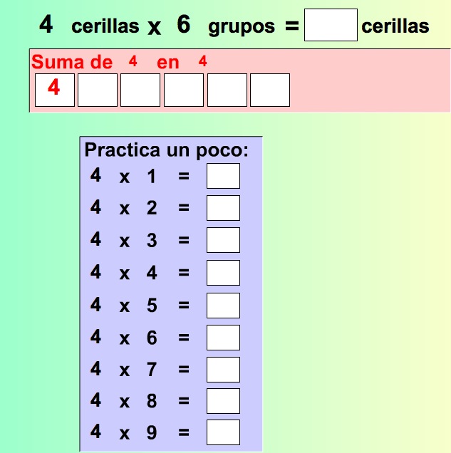 Las tablas de multiplicar | Recurso educativo 37954