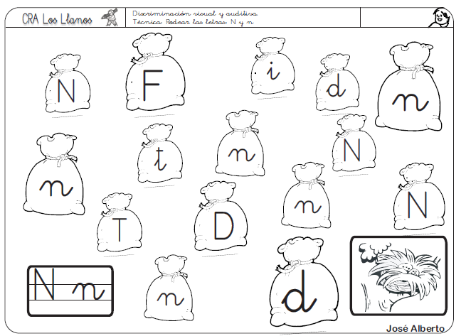 Discriminación visual: N | Recurso educativo 39691