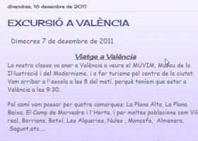 Excursió a València | Recurso educativo 726949