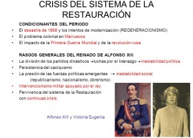 Crisis del sistema de la Restauración | Recurso educativo 755907